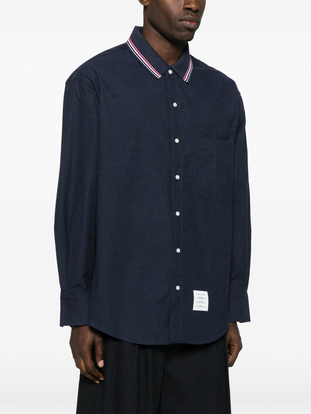 RWB stripe-print flannel shirt - 3