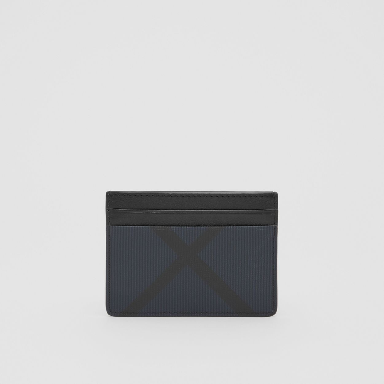 London Check and Leather Card Case - 5