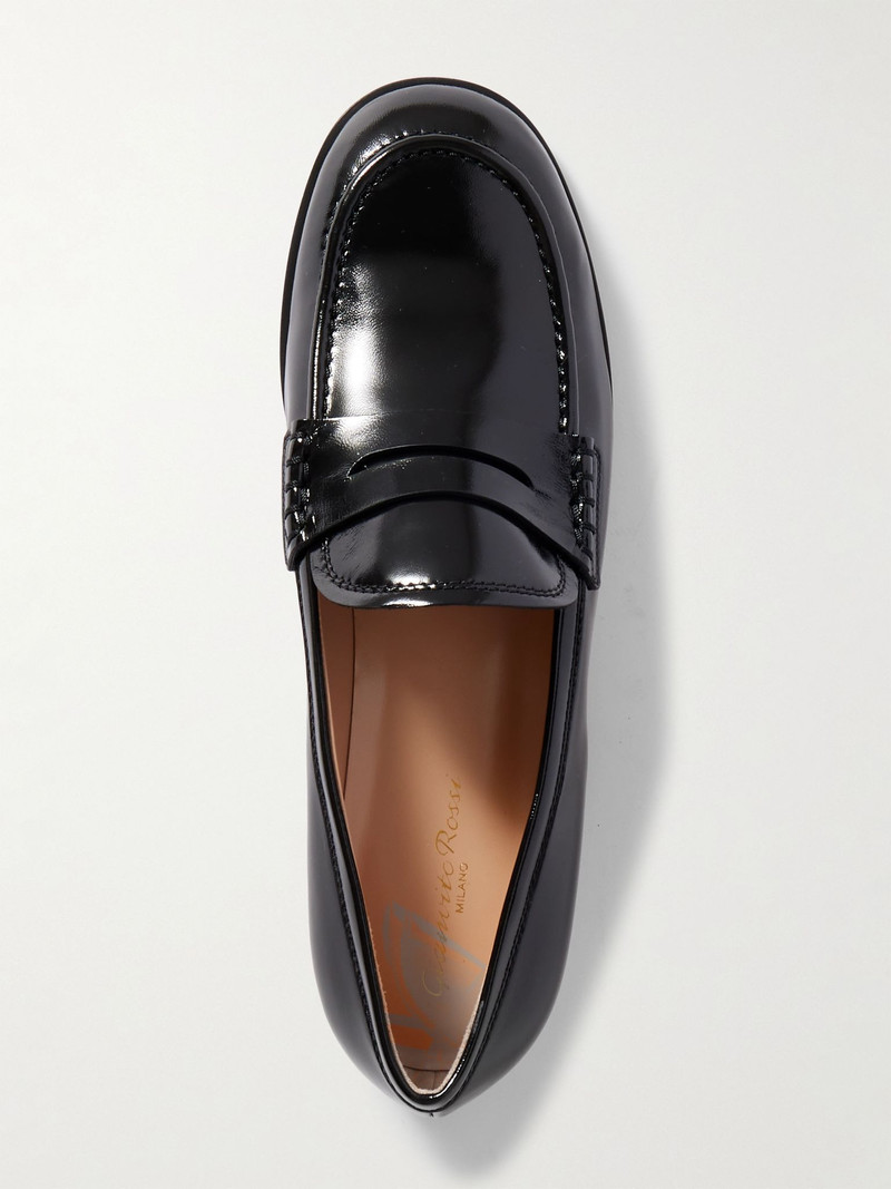 Georgie patent-leather loafers Black 5