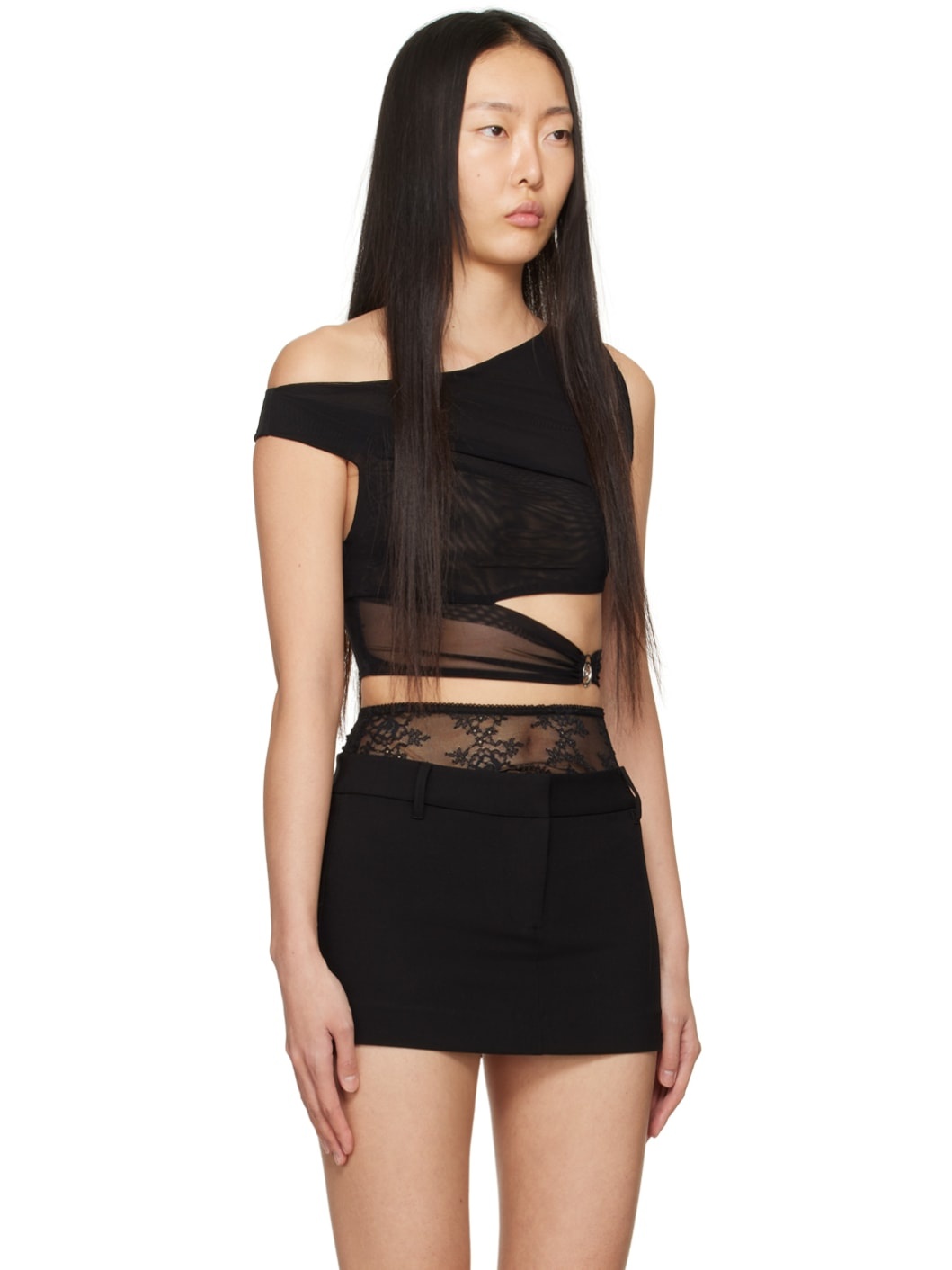 Black Whorl Tank Top - 2