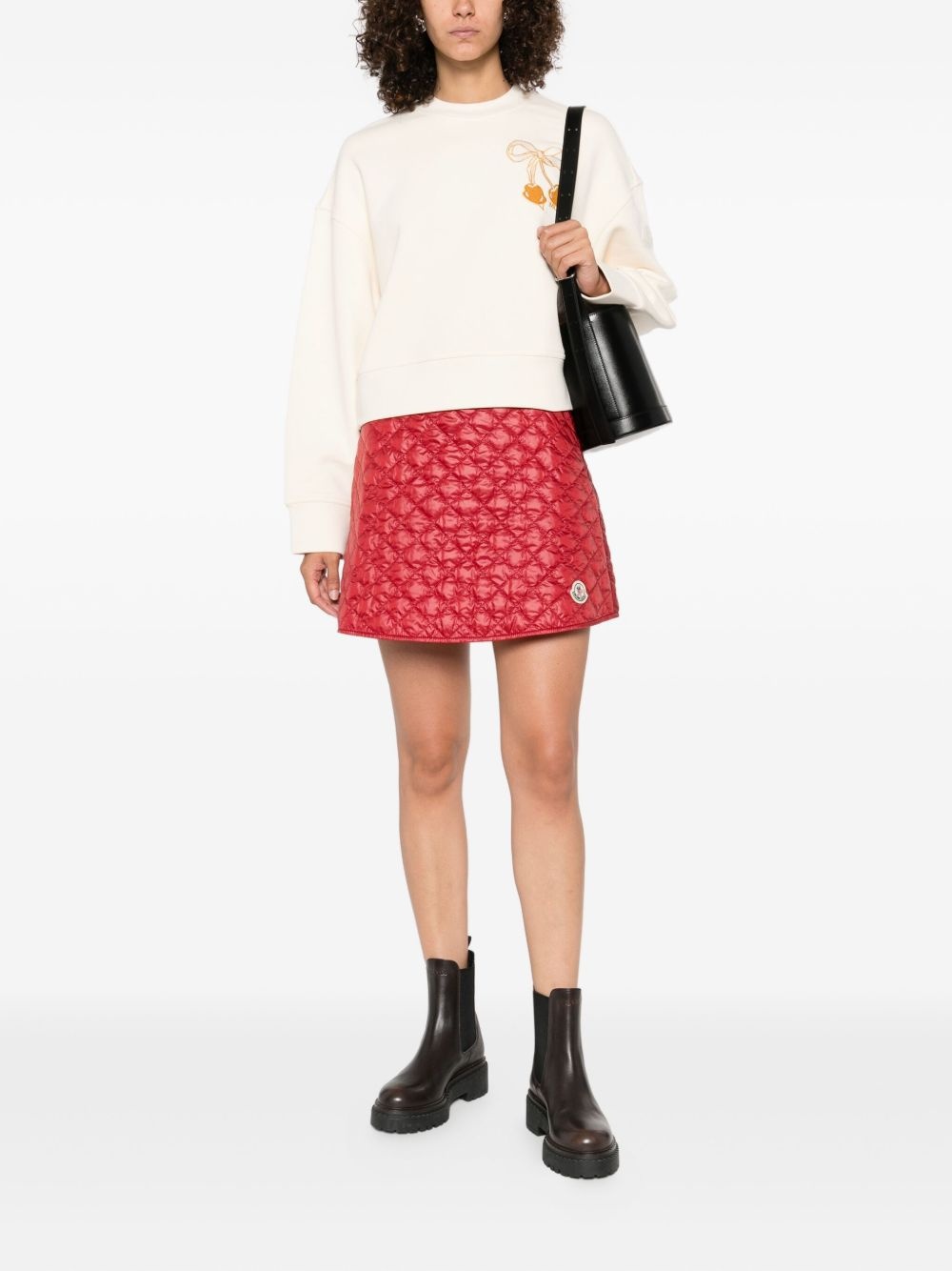 bow-cherry sweatshirt - 2