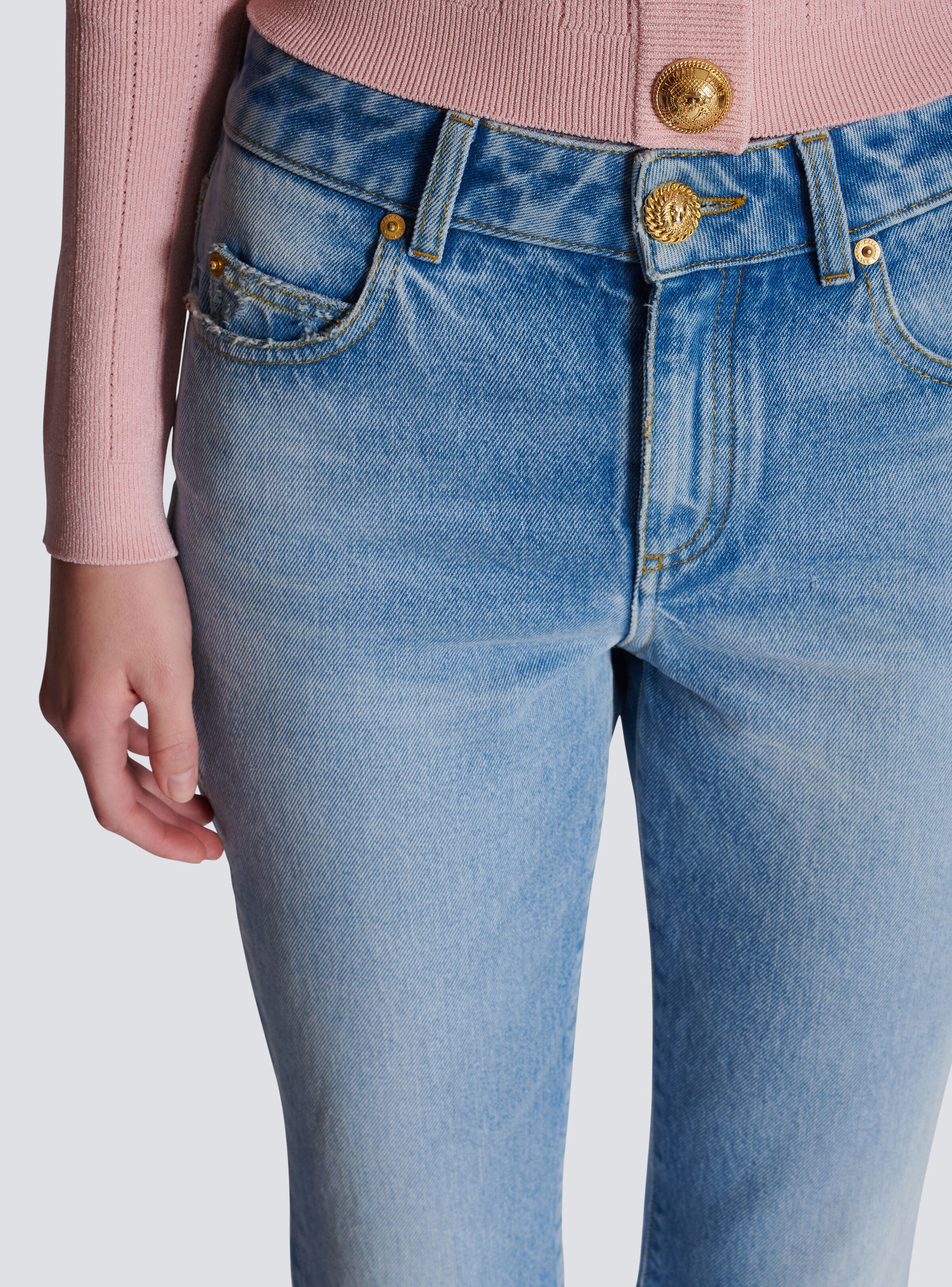 Flared denim jeans - 7