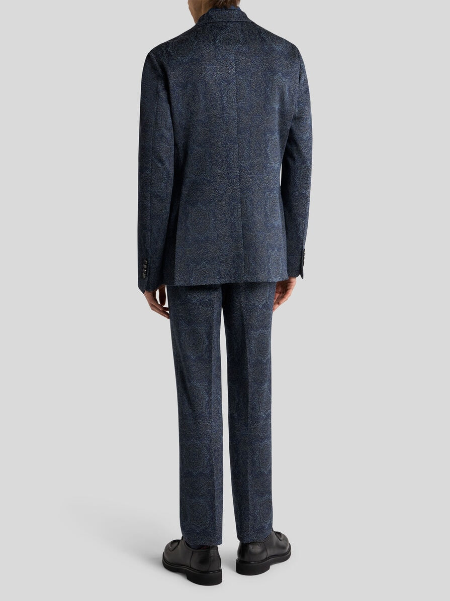 SINGLE-BREASTED JACQUARD JERSEY JACKET - 4
