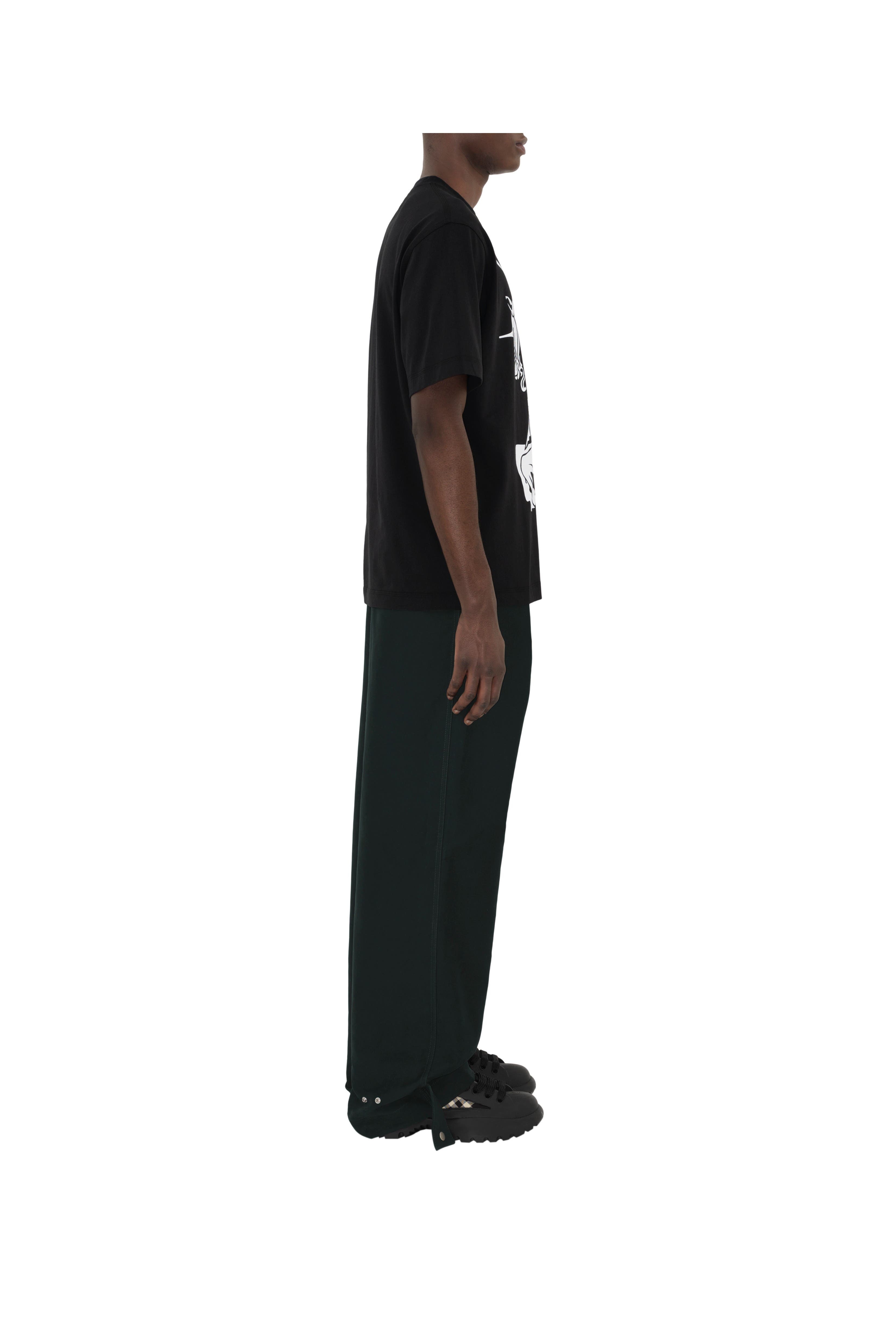 burberry EKD Cotton T-shirt in Black at Nordstrom - 3