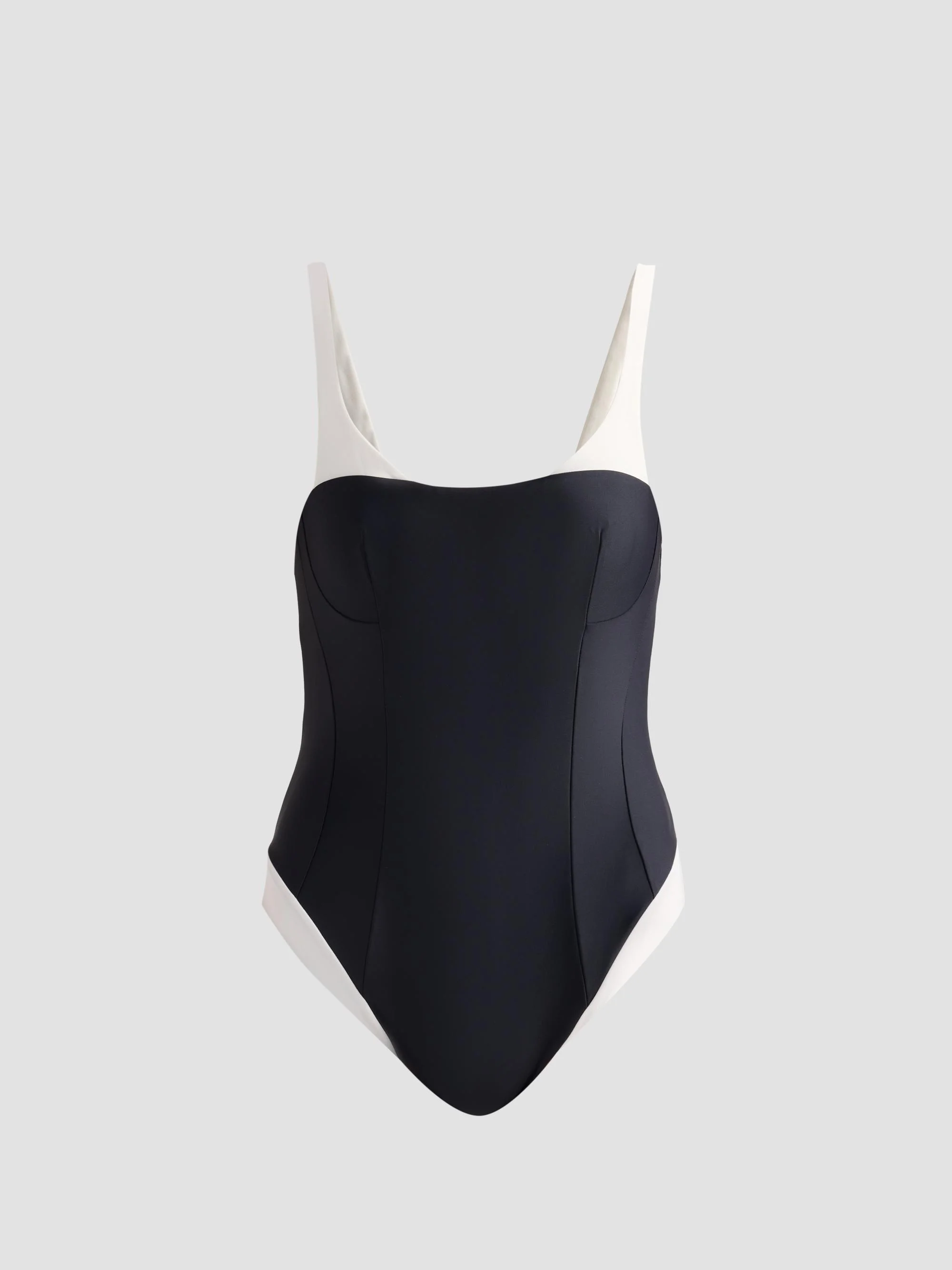 Women's Char Colorblocked One-Piece Swimsuit - Black Multi - 1