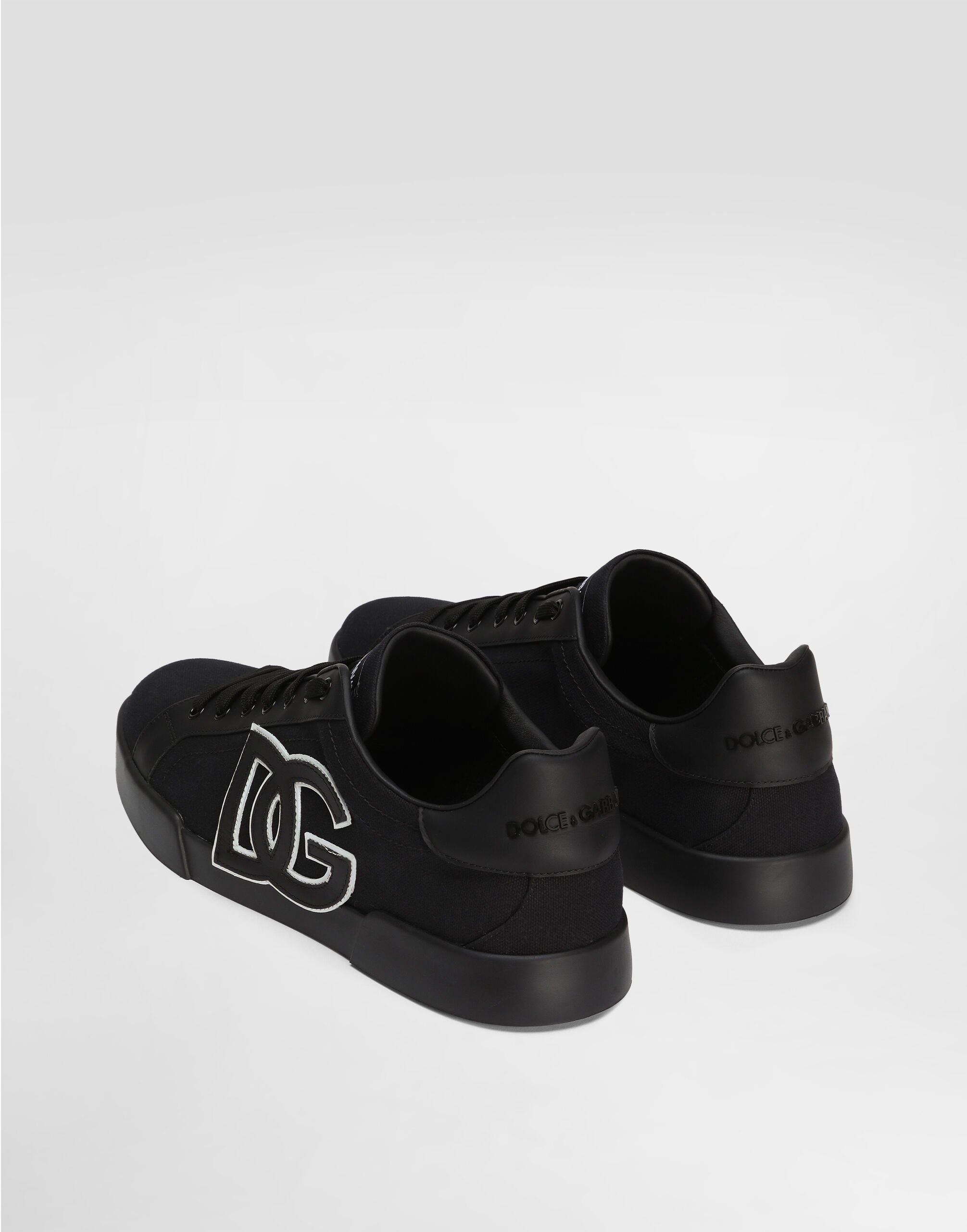 Portofino light strobel sneakers in canvas and calfskin - 3