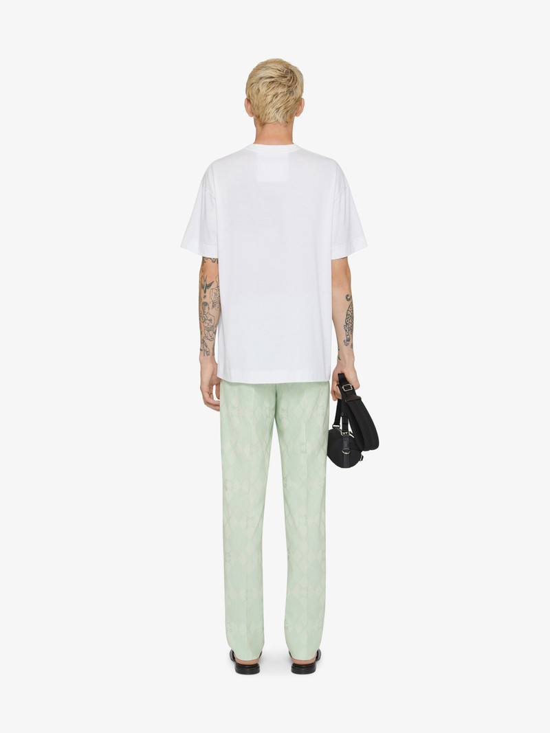 T-SHIRT IN COTTON WITH SEQUINS ARGYLE PATTERN 4