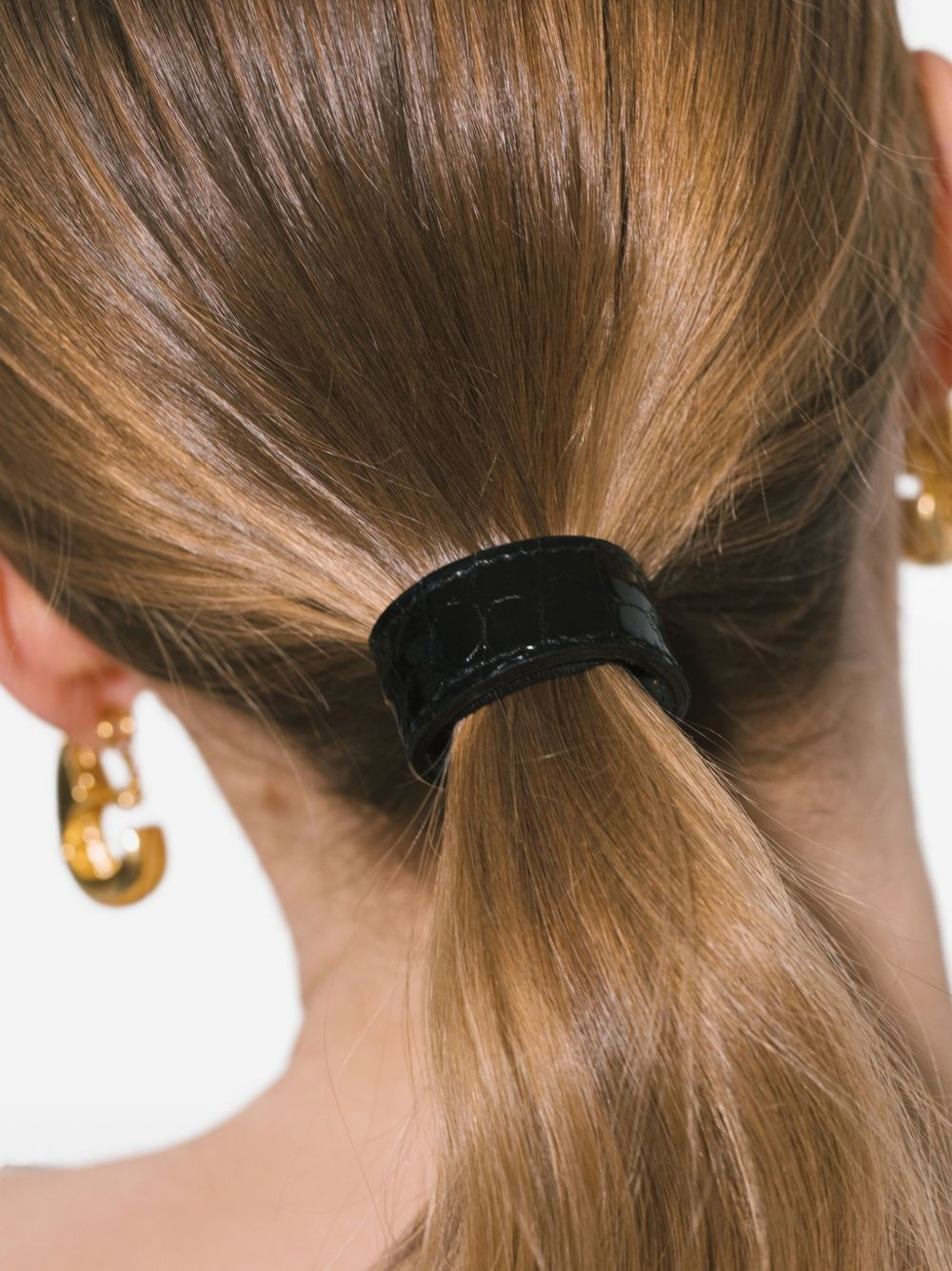 leather-embossed mini ponywrap - 5