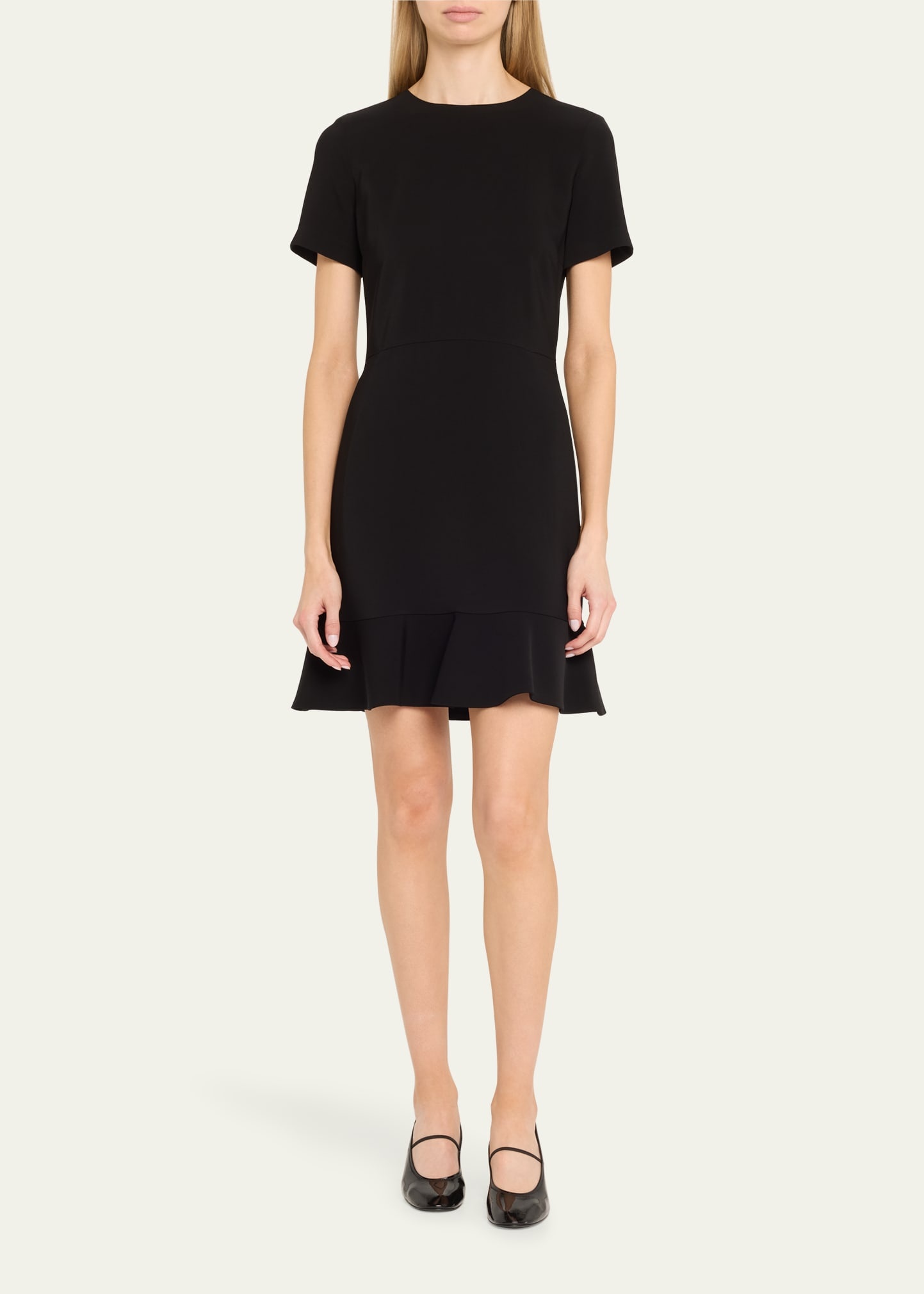 Iconic Mini Dress with Flounce Hem - 2