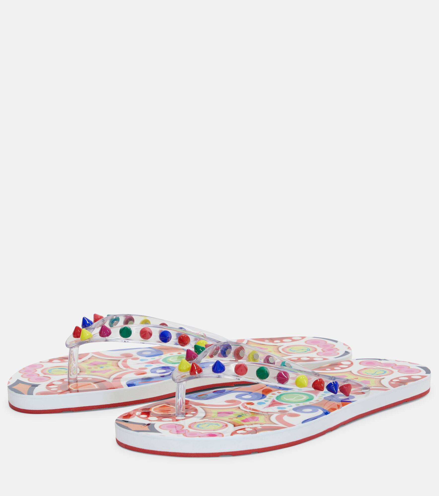 Loubi Flip Spikes thong sandals - 5