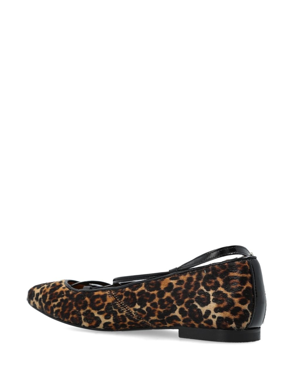 leopard-print ballerina shoes - 3