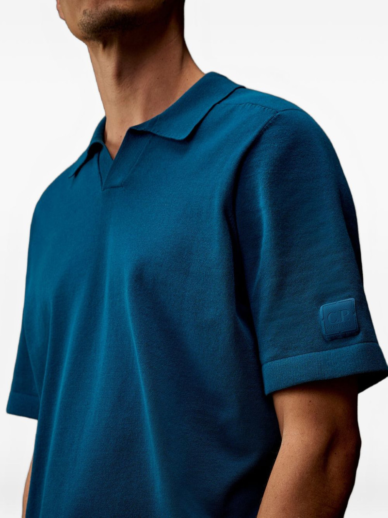 Metropolis Series logo-patch polo sweater 5