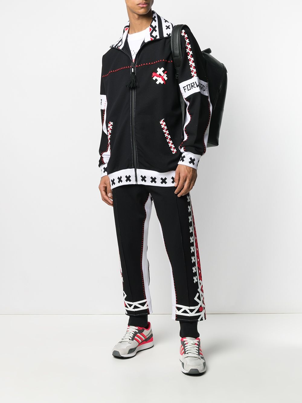 side logo track pants - 2