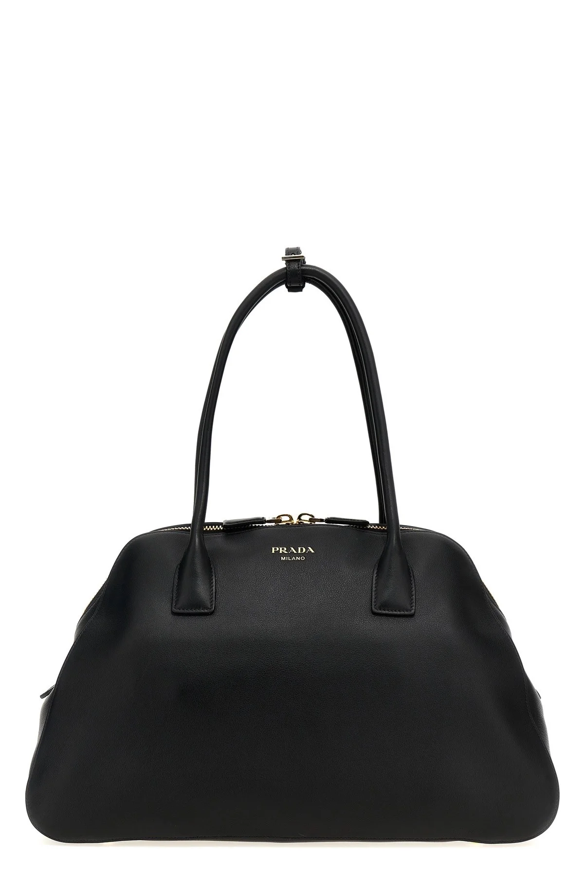 Medium leather shopping bag - 1