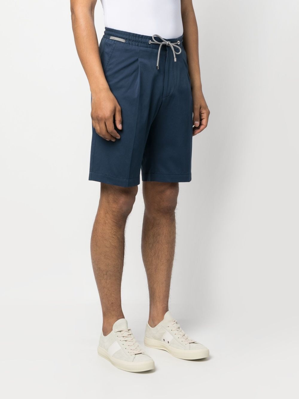 drawstring-waist chino shorts - 3
