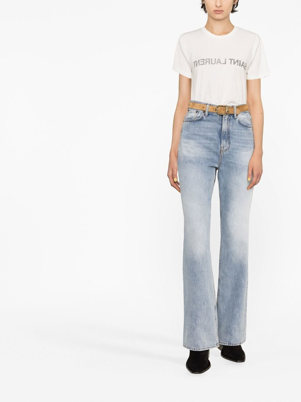 Saint Laurent Reverse Logo T-shirt - 4