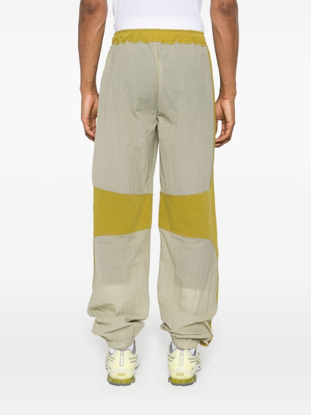 panelled ripstop tapered trousers - 4