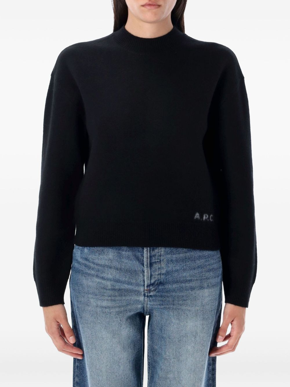 Esther crew-neck logo sweater - 1