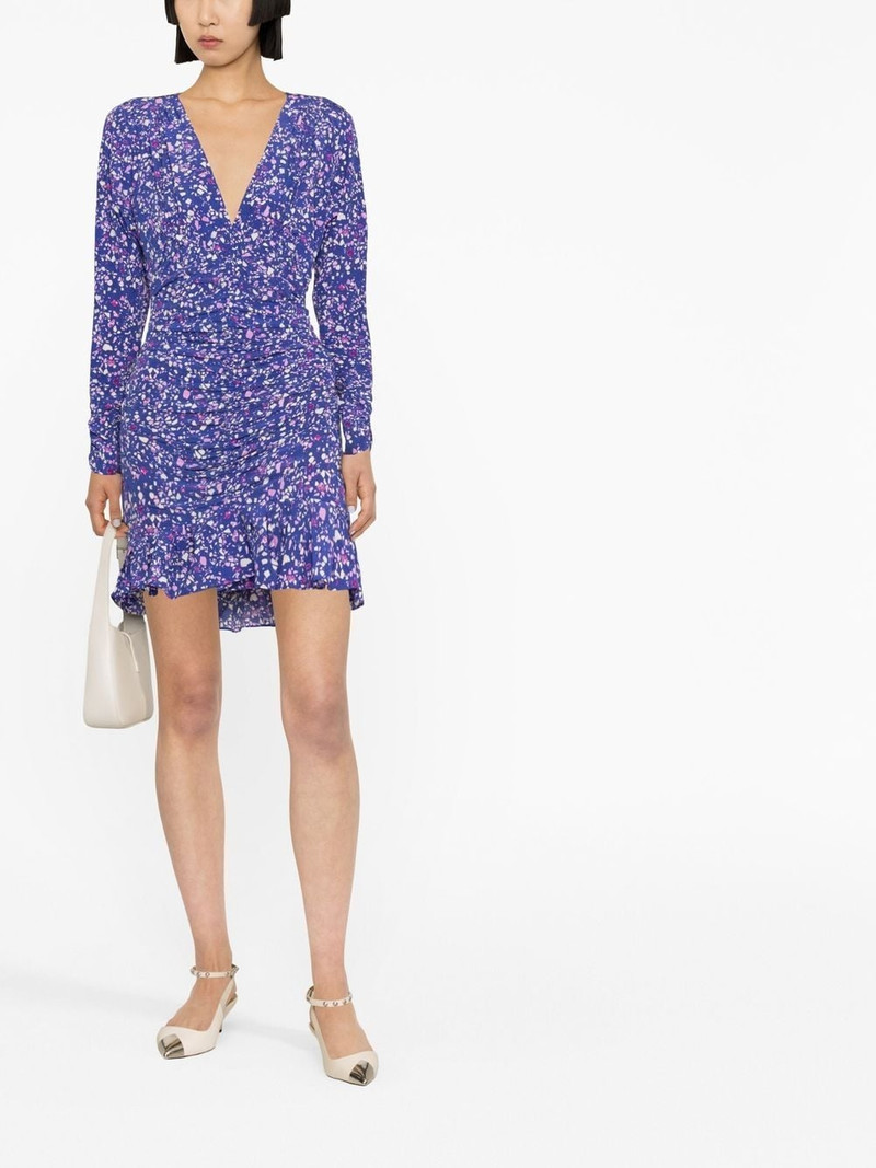 Isabel Marant ruffled floral-print minidress outlook