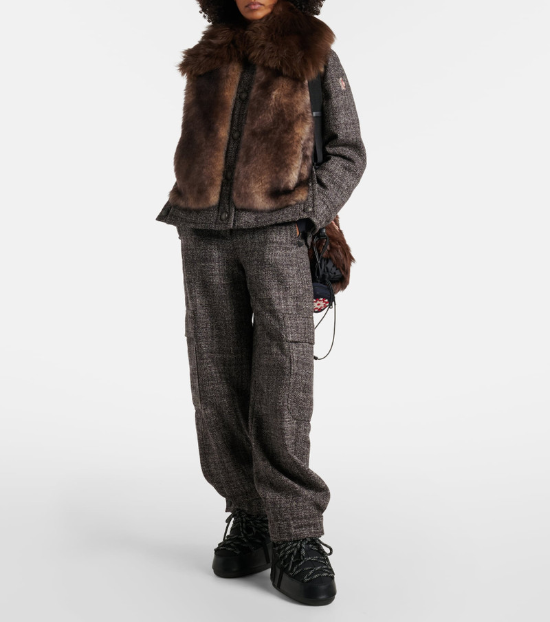 Moncler Grenoble x Moon Boot Icon Low Gaiter leather-trimmed snow boots outlook