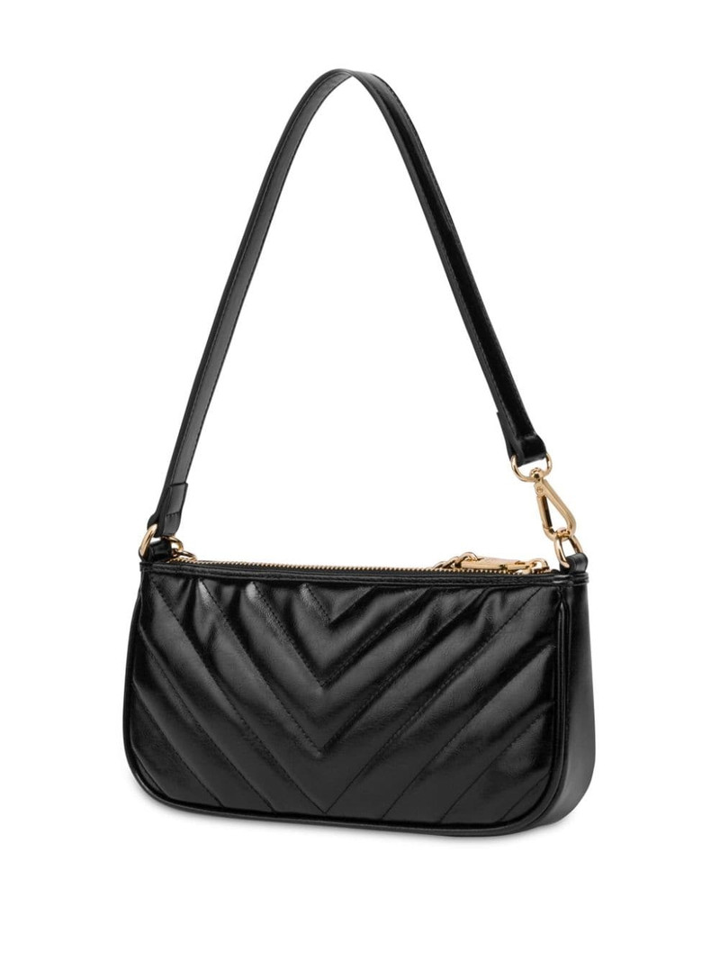 Moschino logo-plaque shoulder bag outlook