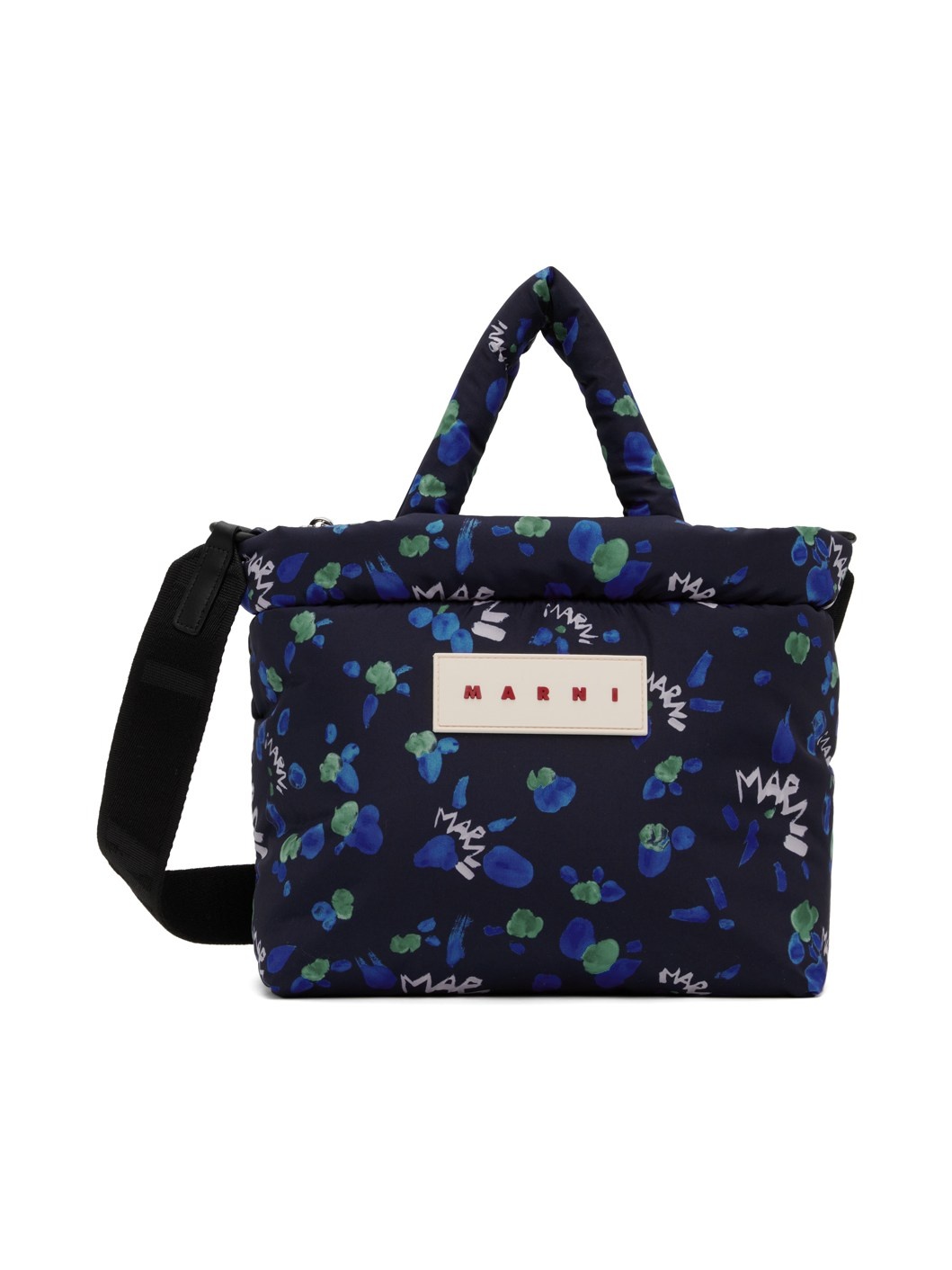 Navy Puff Mini Tote - 1