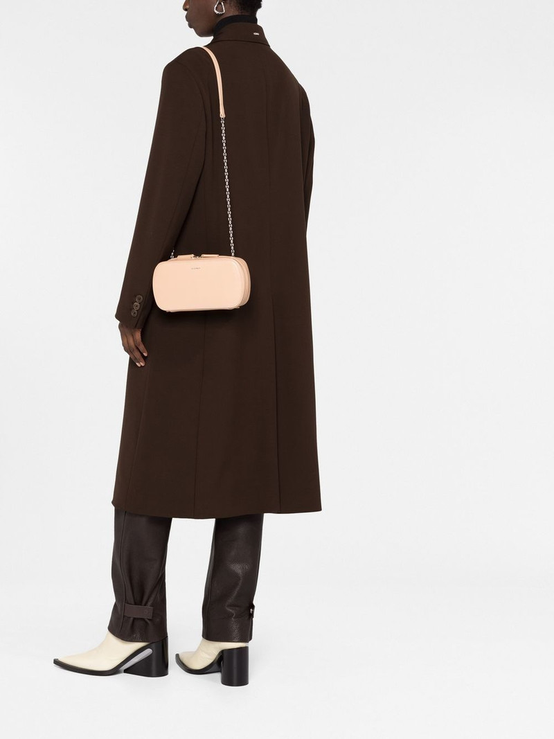 Jil Sander logo-print leather shoulder bag outlook