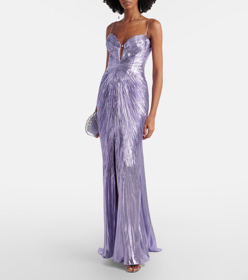MARIA LUCIA HOHAN Sara silk-blend bustier gown outlook