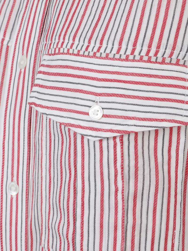 striped chest-pocket dress 3