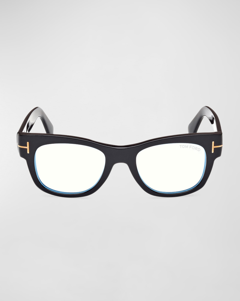 Men's Acetate Square Blue Light Blocking Glasses 4