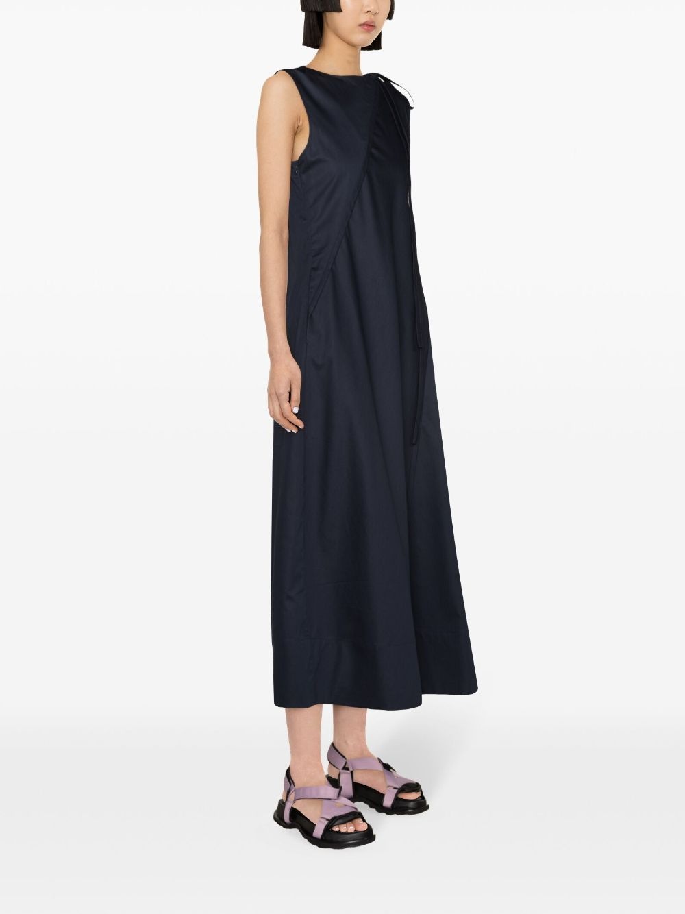 tie-fastening maxi dress - 3
