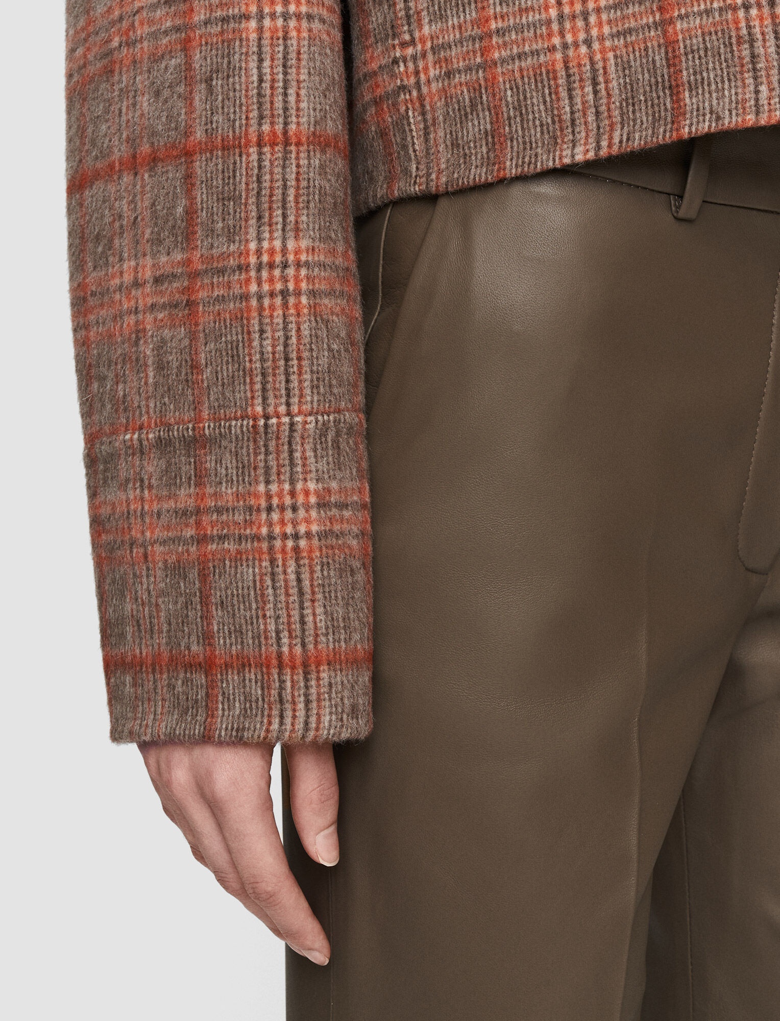 Double Face Plaid Gerrard Coat - 7