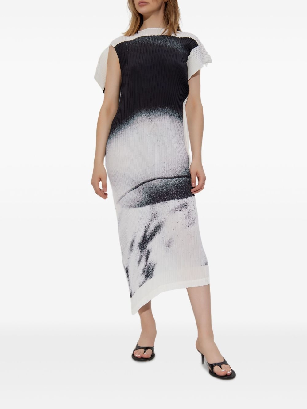 Shadow Duty graphic-print midi dress - 3