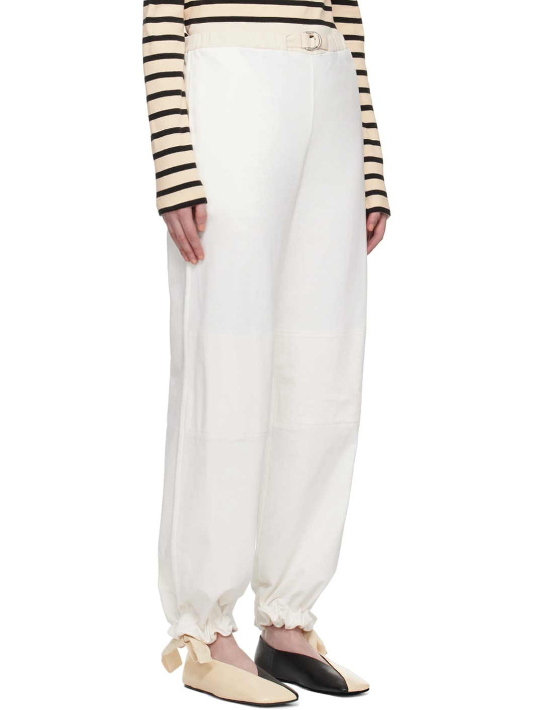 White Belted Trousers - 2