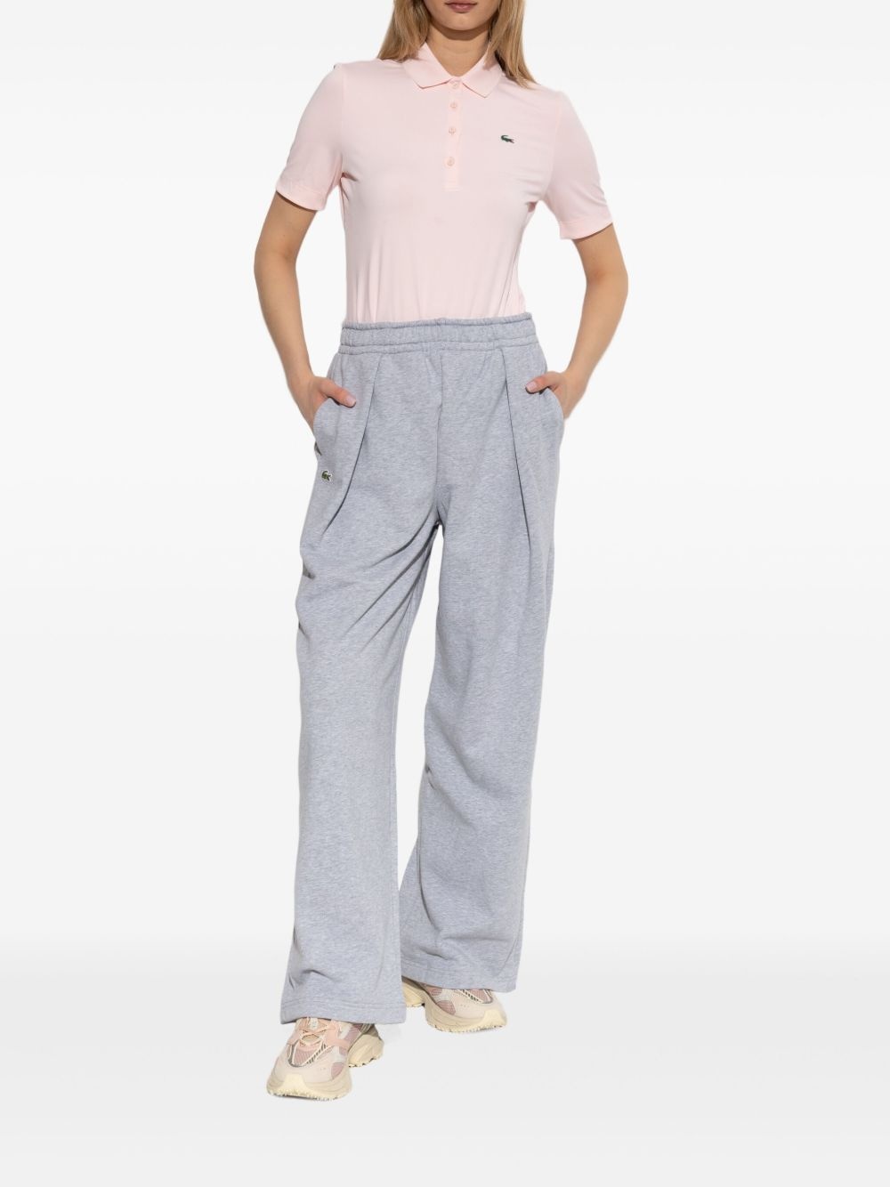 logo-patch polo top - 2