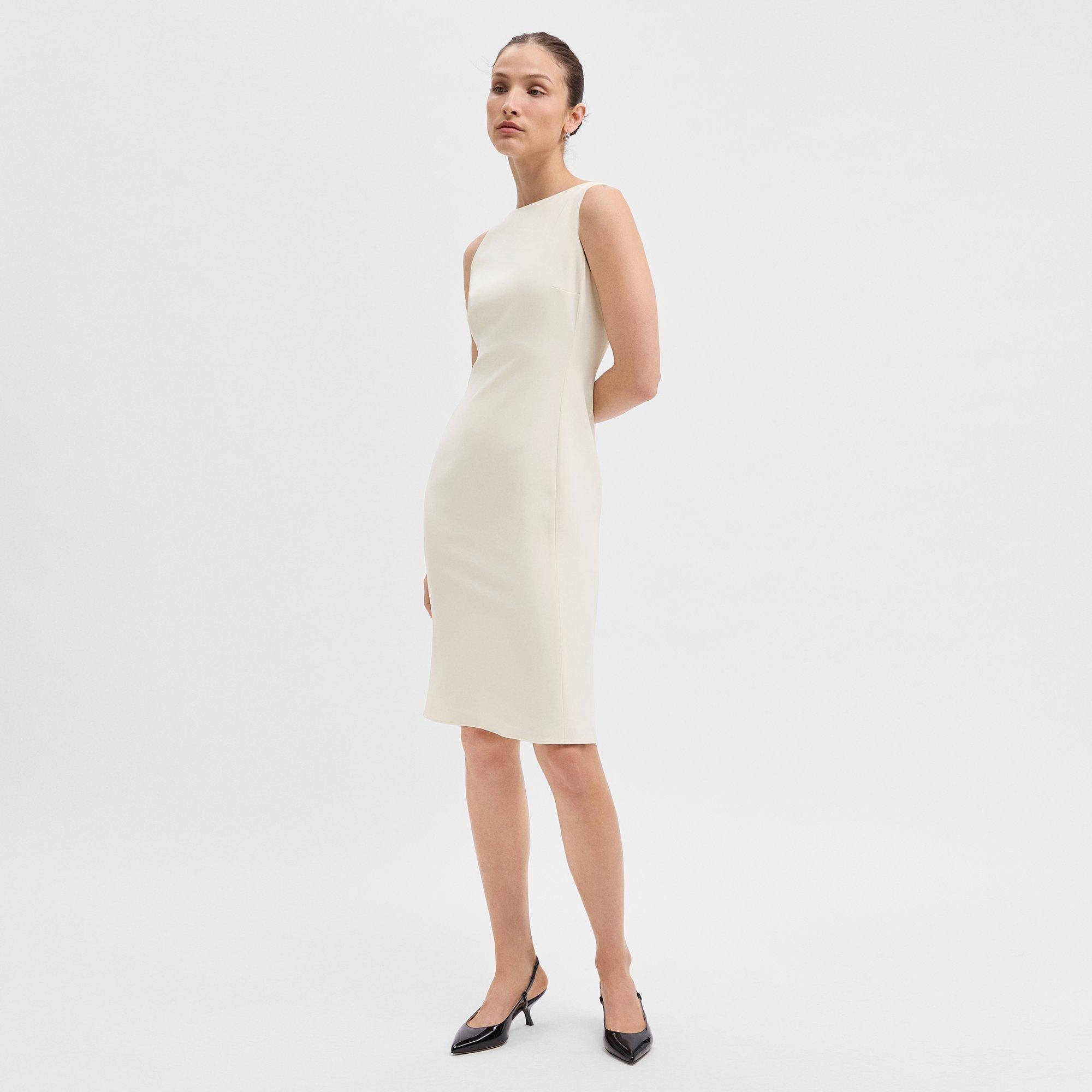 Flared Dress in Admiral Crepe - 3