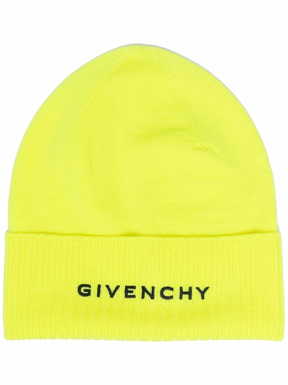 logo-embroidered wool beanie - 1