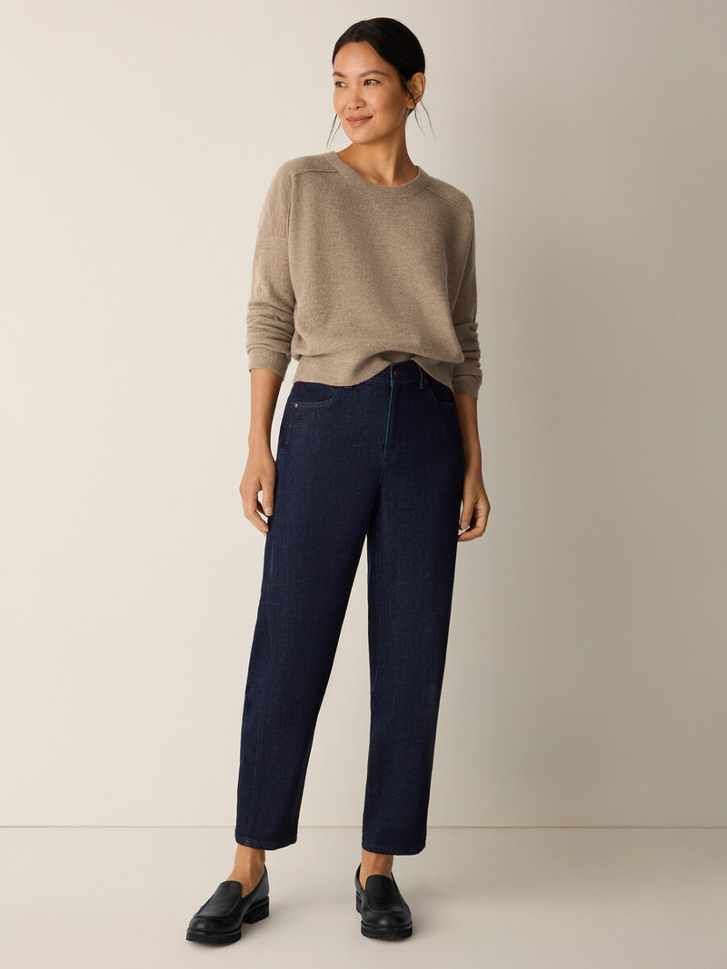 EILEEN FISHER Cotton Stretch Denim Lantern Jean outlook