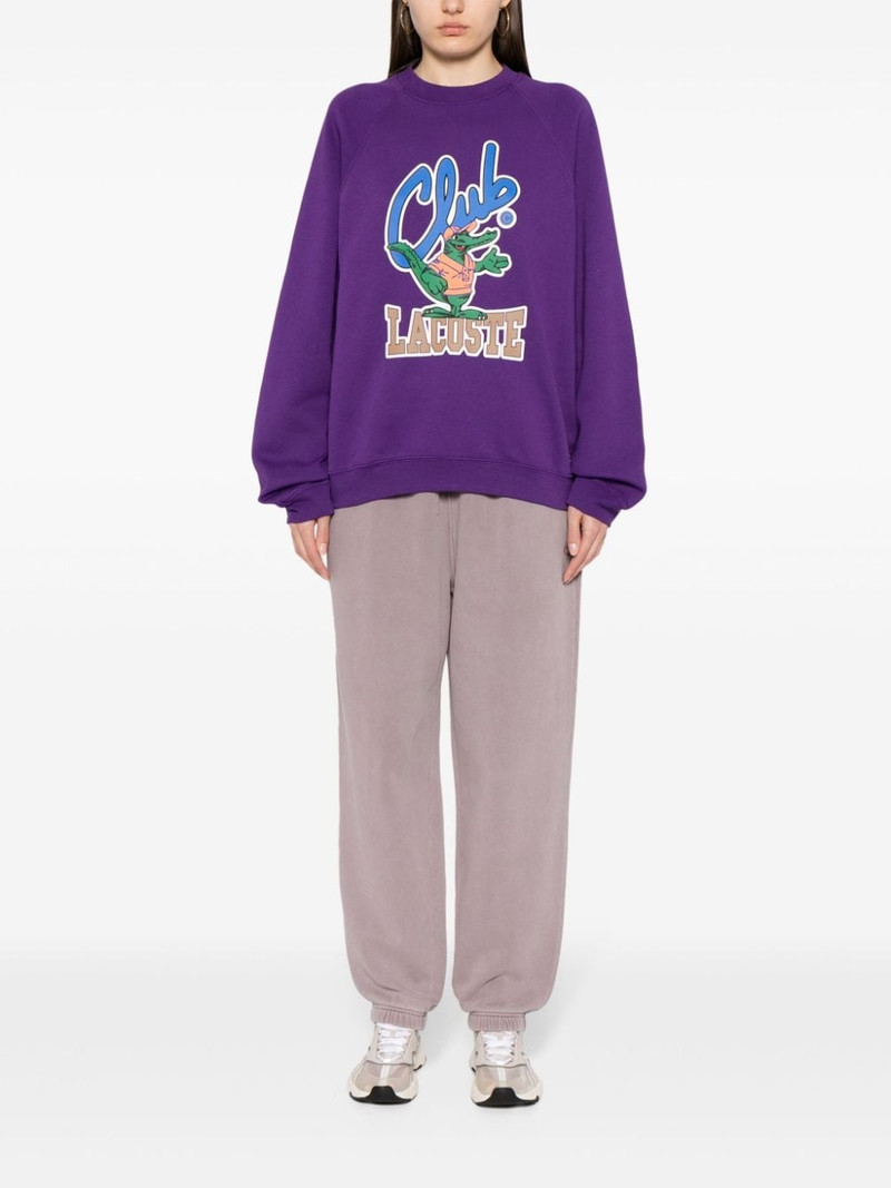 LACOSTE graphic-print jersey sweatshirt outlook