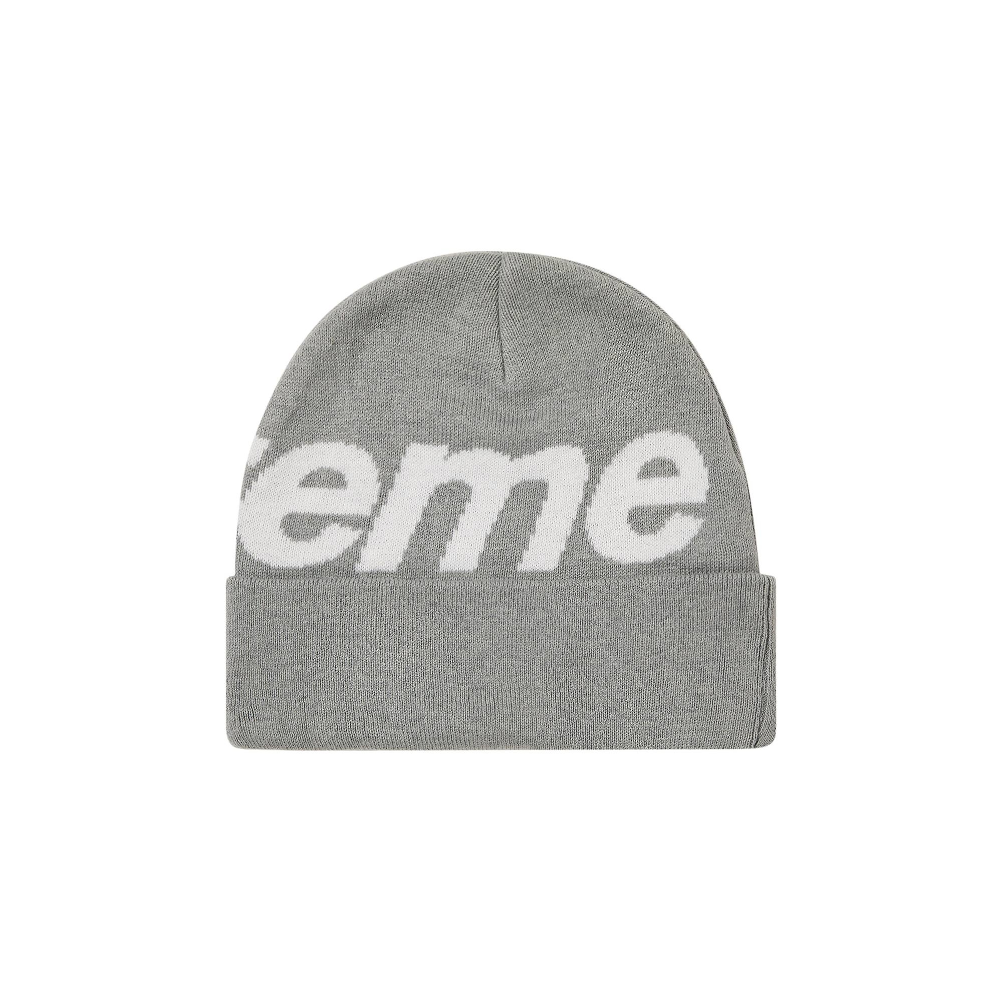 Supreme Big Logo Beanie 'Grey' - 2