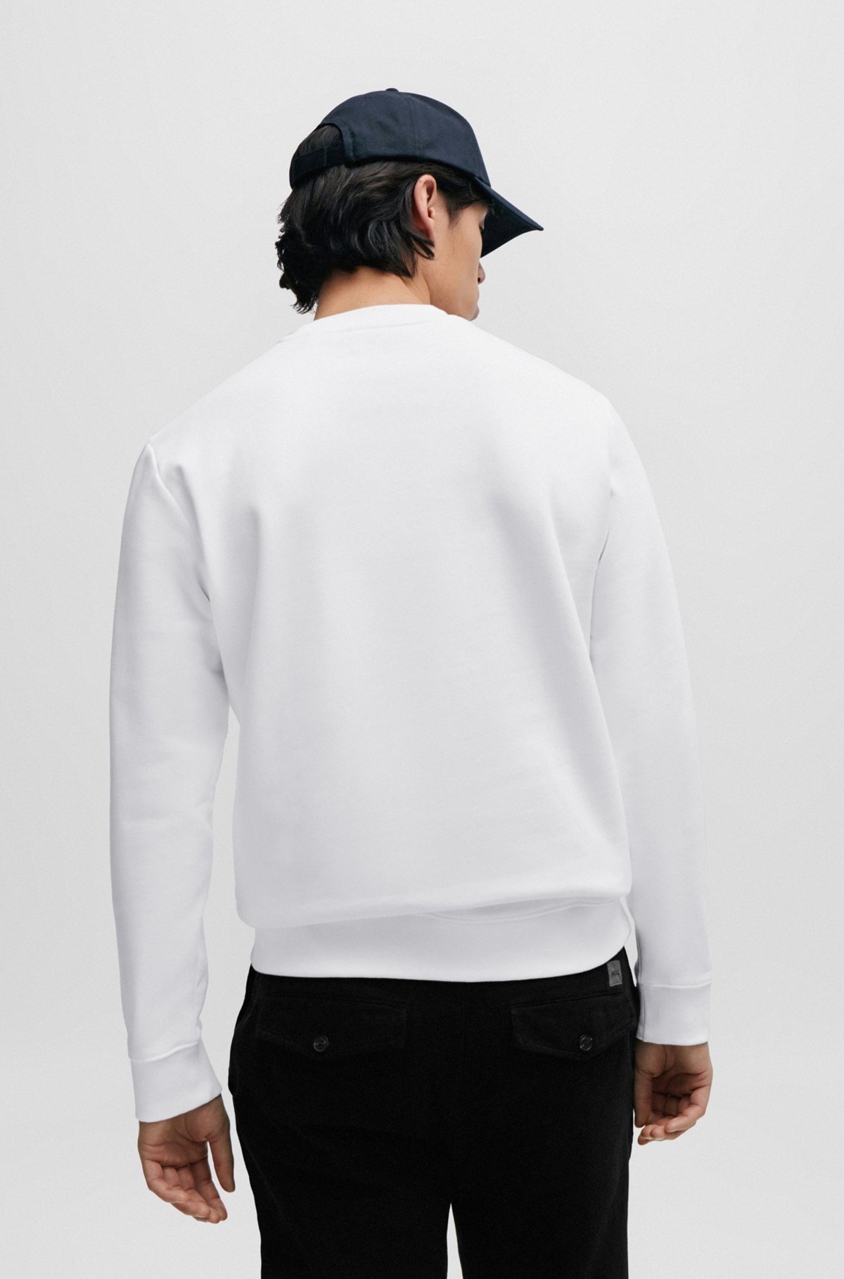 COTTON-TERRY SWEATSHIRT WITH PUFFED FLAME LOGO - 5