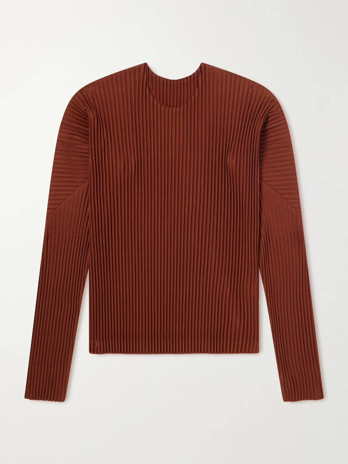 Panelled Pleated T-Shirt - 1