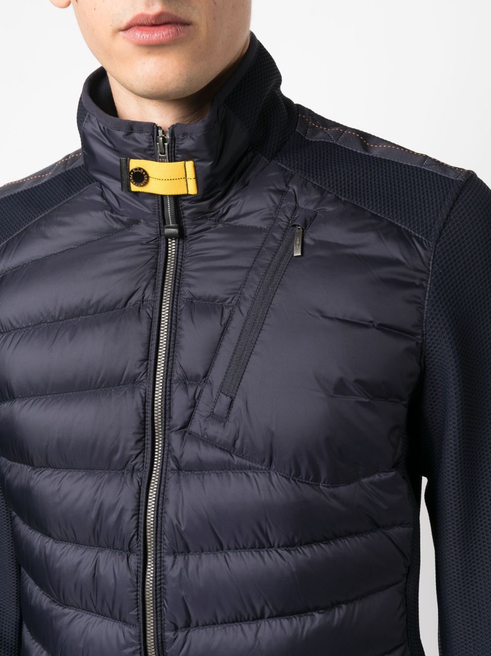 logo-patch padded jacket - 5