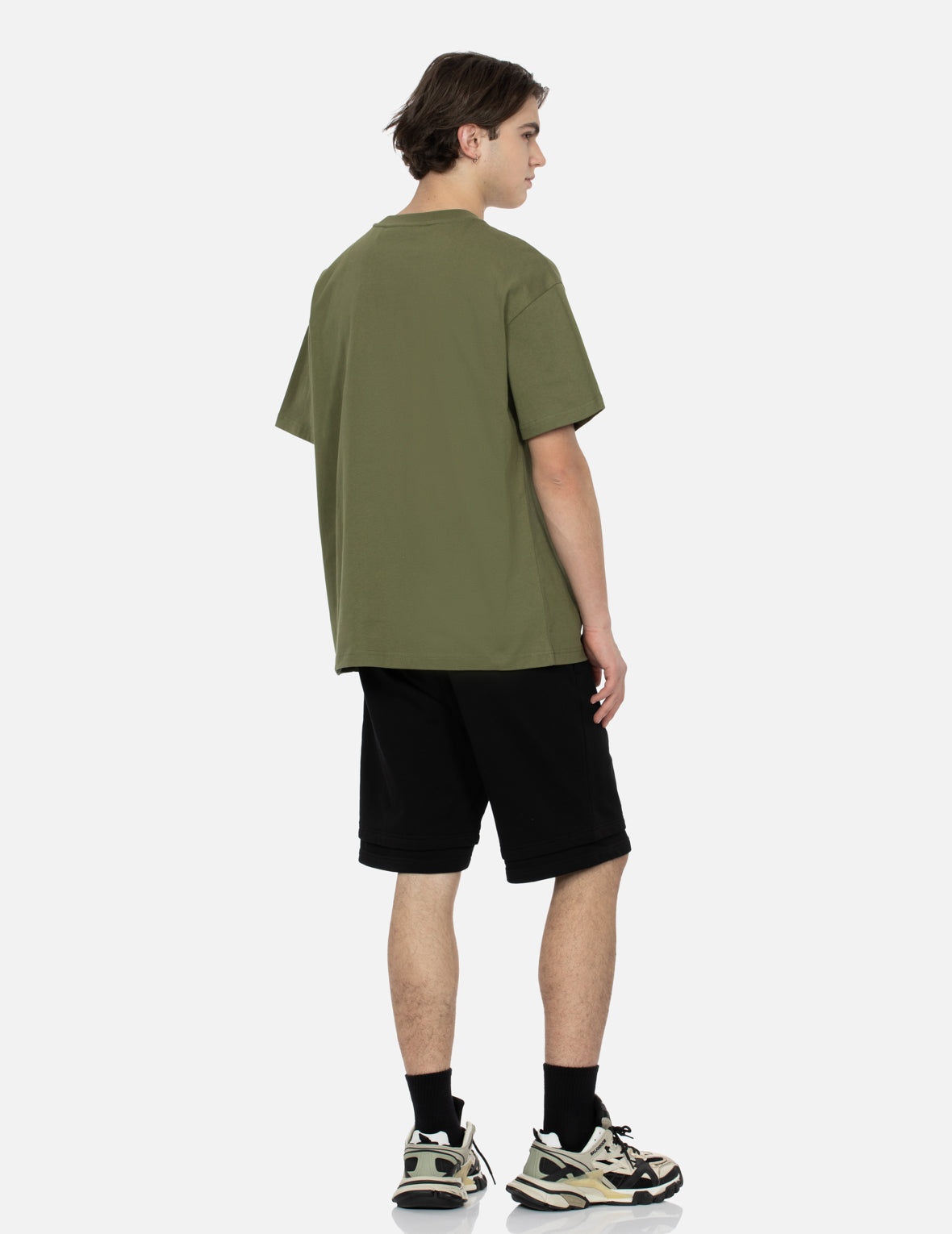 Seagull and Graffiti Logo Print Relax Fit T-Shirt - 4