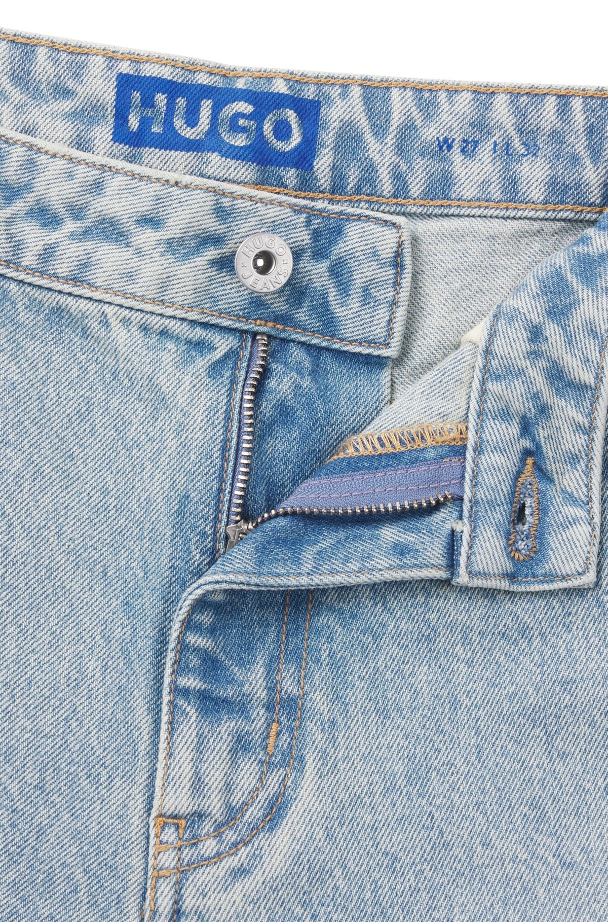 BAGGY-FIT JEANS IN BLUE RIGID DENIM - 6