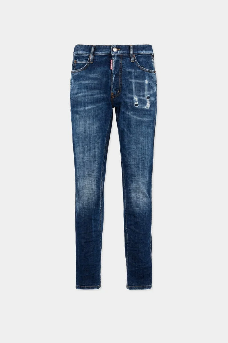 DARK SMOKER WASH TEDDY MINI FRONT JEANS - 1