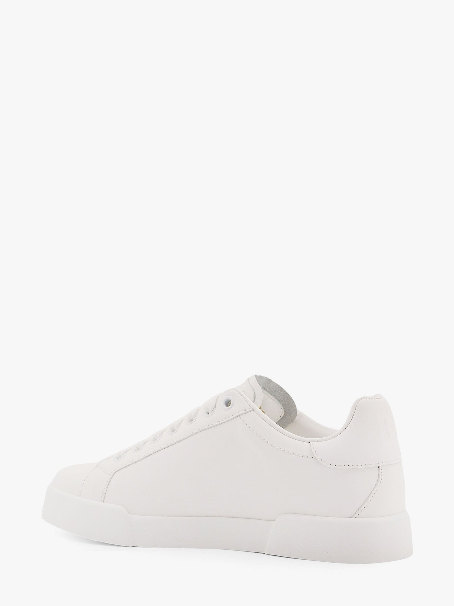 Dolce & Gabbana Portofino Low-Top Leather Sneakers With Lateral Monogram - 3