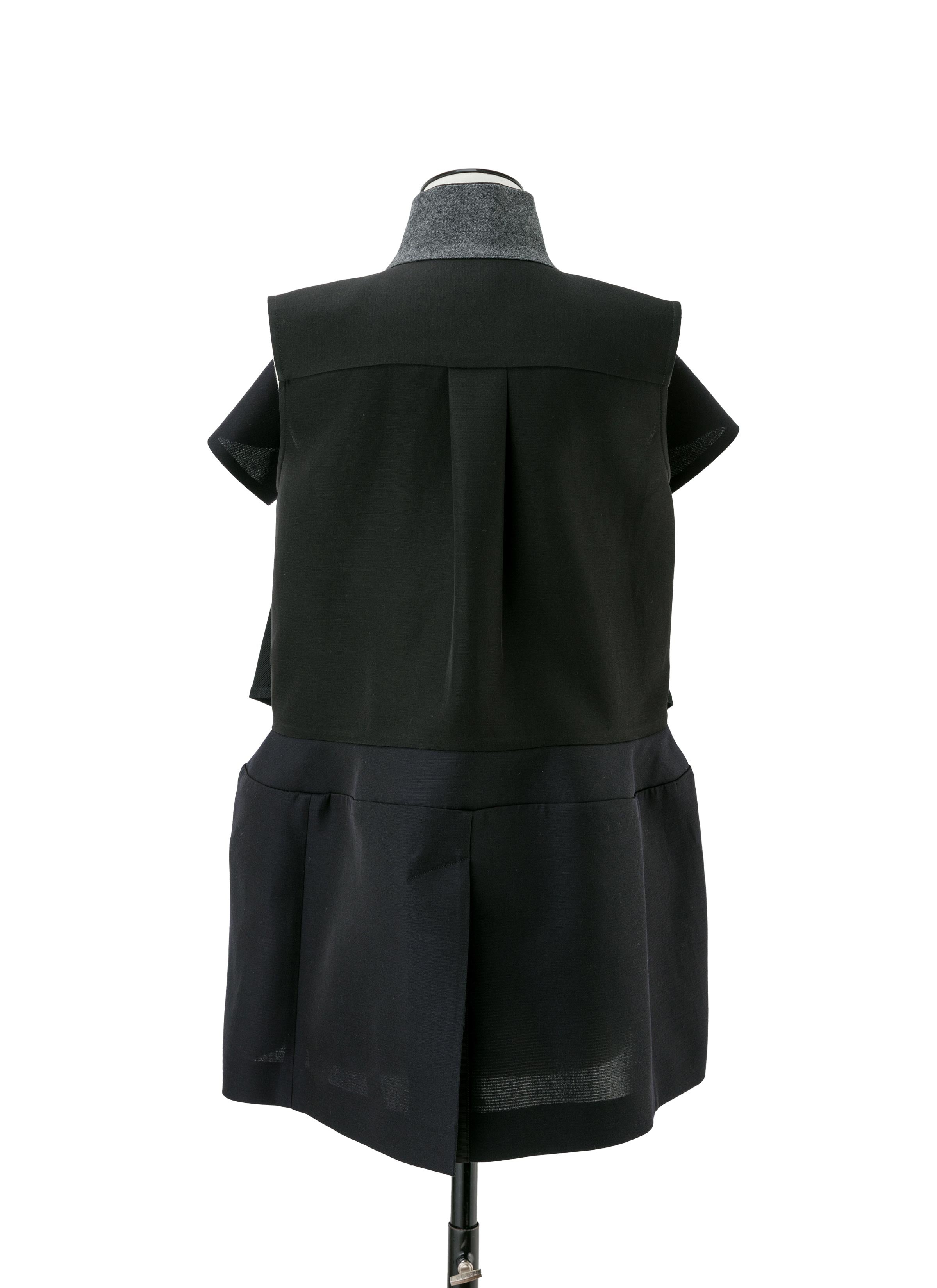 Emblem Double-Faced Silk Cotton Vest - 4