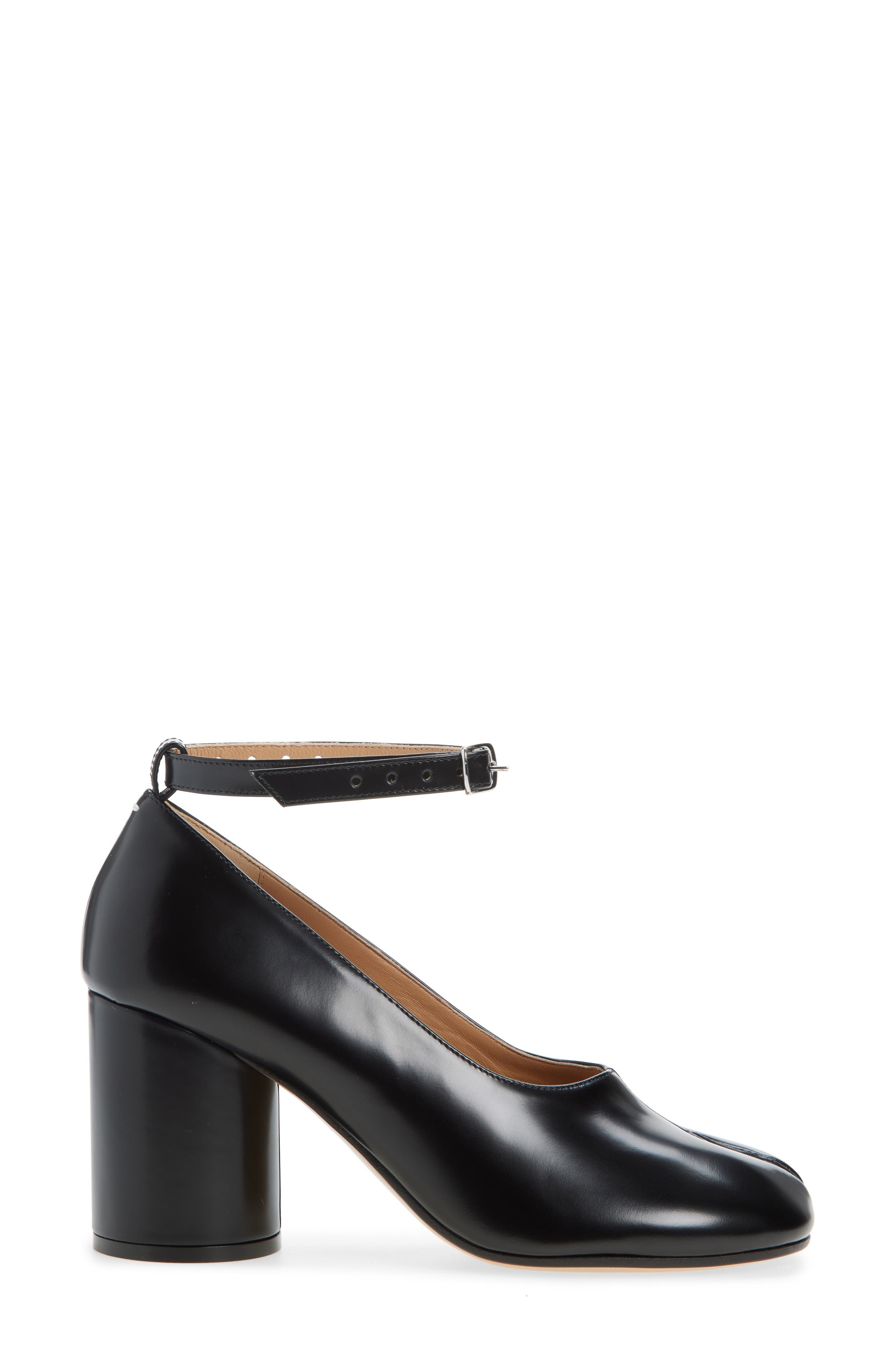 Maison Margiela Tabi Ankle Strap Pump in Black at Nordstrom - 3