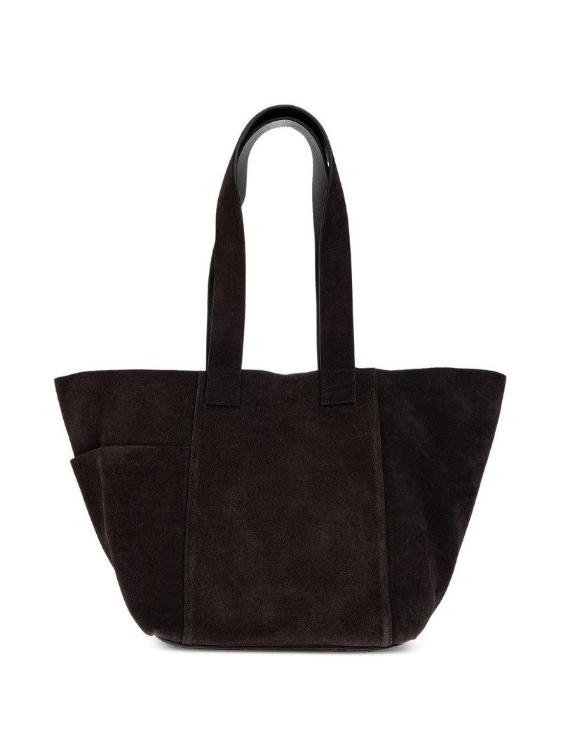 ALLSAINTS Alba zip leather tote bag outlook